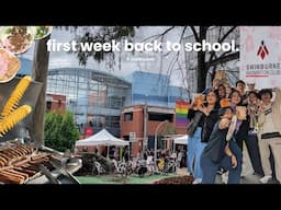 vlog • first week back to school at swinburne university melbourne