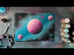 I'm Back! Planet Painting with Spray Paint