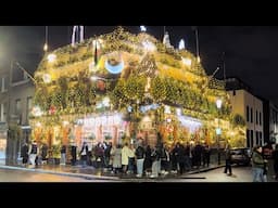 London famous pub 🇬🇧 The Churchill Arms , Christmas lights ✨🎄@ Kensington 2024