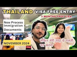 INDIA TO THAILAND On FREE Visa on Arrival | Thailand Visa Exemption Update for Indian November 2024