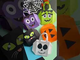 Halloween treat pockets | simple Halloween paper bags