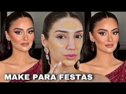 VOCÊ DEVE FAZER ESSA MAKE PARA ARRASAR NAS FESTAS *MAQUIAGEM GLAM E ELEGANTE* PARA FESTAS | FACIL