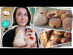 I tried to make CUSTARD CREAM + JAM FILLED DONUTS for the FIRST TIME..