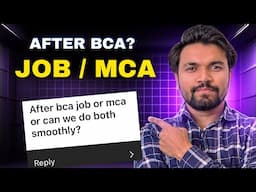 After BCA: Job, MCA, or Both – What's Next?