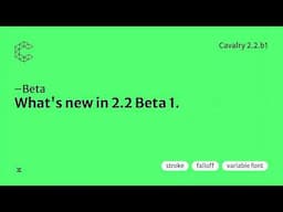 Beta | What's new in Cavalry 2.2 Beta 1