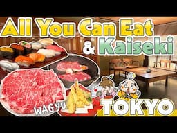 Tokyo Japan All you can eat Sushi and Wagyu & Japanese Sukiyaki Kaiseki Restaurant