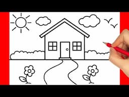 HOW TO DRAW A HOUSE EASY