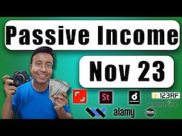 November 2023 Stock Photography Passive income | Photograhy Earnings as Non-Exclusive Contributor