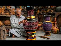 Interior Design:Woodworking||Scrap wood|| VASE ||Interior design||Home decor|| Carved Vase