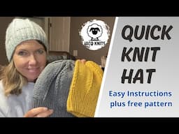 A quick and easy knitted hat. The Slip and Purl Hat!