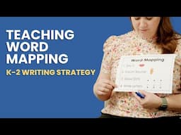 Word Mapping For Transferring Phonics Skills to Writing - Kindergarten and 1st Grade Spelling