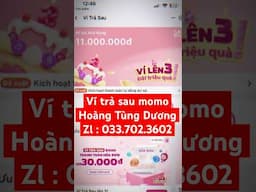 Ví trả sau MoMo dễ đăng kí, dễ duyệt, dễ rút. Hướng dẫn rút ví trả sau hạn mức tối đa #vitrasaumomo