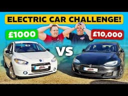 £1000 CHEAP ELECTRIC CAR VS 500,000 MILE TESLA!