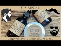 DIY Recipe - Conditioning Beard Balm & Beard Oil #giftideas #gift #howto