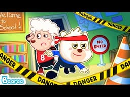 Bearee and David Explore Mysteries at the Locked School | Back to School Stories | Bearee Kids Show