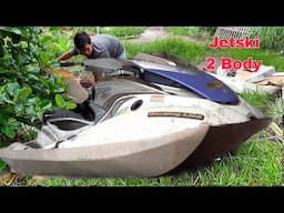 I Made My Own 2 Body Jetski Boats From the Garbage Part 1