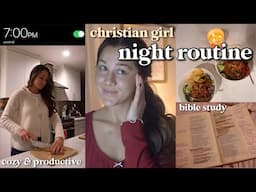 THE CHRISTIAN GIRL NIGHT ROUTINE THAT CHANGED MY LIFE | easy tips to form healthy christian habits