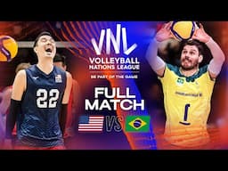 Brazil's Revenge against USA 😳🏐 USA vs. Brazil - Full Match | Men's VNL 2023