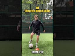 10 Effective Match Skills ⚽️🔥#footballshorts #footballskills #soccerskills #soccershorts