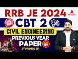 RRB JE 2024 | RRB JE CBT 2 Civil Engineering Previous Year Question Paper #2 | By Pramod Sir