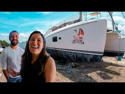 SAILBOAT WORK AND LIFE UPDATE!! Ceramic coating + Solar power