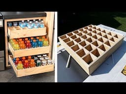 Making Drawers For Bottles And Cans - Space for 108