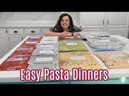 11 Make Ahead Pasta Dinners | Easy Freezer Meals