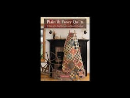 "Plain & Fancy Quilts" book