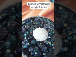 Stoned crystal wall acrylic frames for interior design