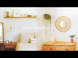 room makeover ~ earthy + minimal 🌿