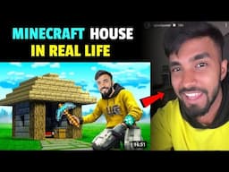 MAKE REAL MINECRAFT HOUSE | TECHNO GAMERZ NEW VIDEO | UJJWAL NEW VIDEO | TECHNO VIDEO | UJJWAL GAME