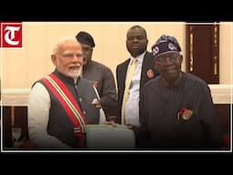 LIVE: PM Modi receives the ‘Grand Commander of the Order of the Niger’ Award