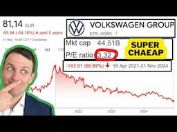 Volkswagen Investors Capitulating - VOW3 Stock At Decade Lows!!! VOW3 Stock Analysis