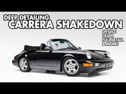 Porsche 964 Cabriolet Brought to Life: Dry Ice Clean, Paint Correction & Interior Detailing!