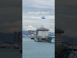 Passenger Ship & Ferry Berthed at Harbour   #cruises #ferrieslife #passengership