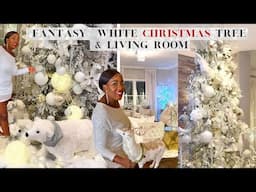 NEW!! | WINTER WONDERLAND LIVING ROOM & CHRISTMAS TREE  |  DECORATE WITH ME  | HOW TO DECORATE