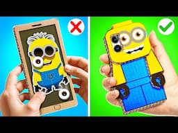 DIY Minion Phone Case 🍌 *Despicable Me 4 Paper Game Book*