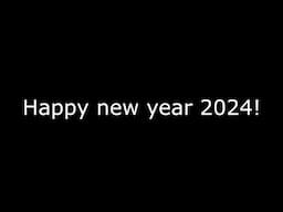 Happy new year 2024!