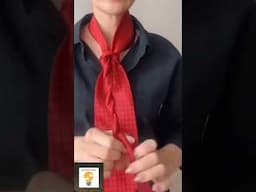 How to use men's tie as women's tie. Women fashion hack. Scarf tie.