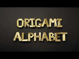 ORIGAMI ALPHABET (Jo Nakashima) - uppercase