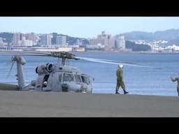 Navy helicopter makes ‘precautionary landing’ on Japanese beach