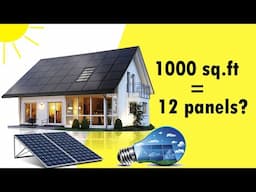 How many solar panels needed to run a house