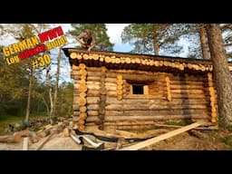 German WW2 Log Bunker Build (30) – THE FALSE ROOF IS FINALLY DONE!