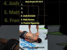 Most Brutal UFC KO's