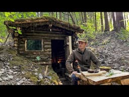 24 hours SOLO in the forest hut / HOME improvement ASMR