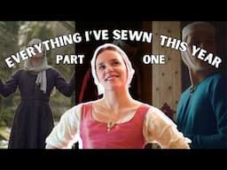 Everything I've Sewn This Reenactment Season , Part One || Medieval, Tudor, & Viking Dresses