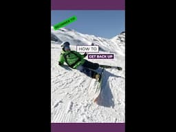 Beginner Skiing Tip | How to get back up on Skis