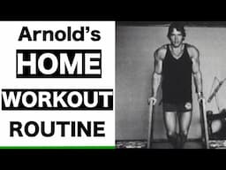 I tried Arnold Schwarzenegger's Home Workout Routine | No Gym Bodyweight Follow Along Workout