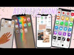 CUSTOMIZE YOUR PHONE! 10 AESTHETIC ideas to ORGANIZE APPS and FOLDERS | Android & Iphone