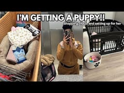 Preparing For My New Puppy!!| Shopping, Haul, Redecorating, and More| Aysia Danae